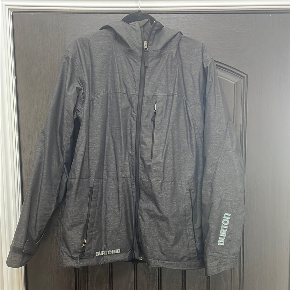 Burton Gray Ski & Snowboard Jacket Lightweight Hooded